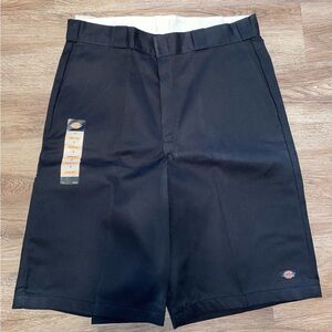 Dickies Multi-Pocket Black Flat Front Work Shorts